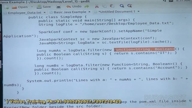 BigData |Spark|Introduction to SPARK with JAVA API Example - 1 & Part - 1 by Suresh смотреть онлайн