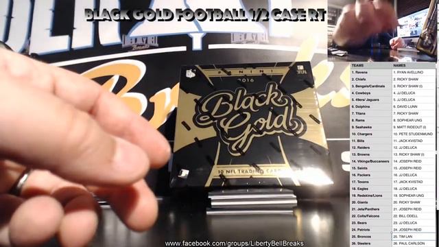 2016 Panini Black Gold Football 4 Box 1/2 Case Random Teams Break 4.30.17 смотреть онлайн