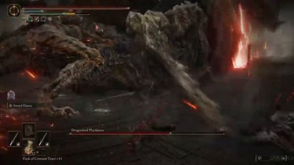 Elden Ring - Dragonlord Placidusax Boss Fight (4K 60FPS)