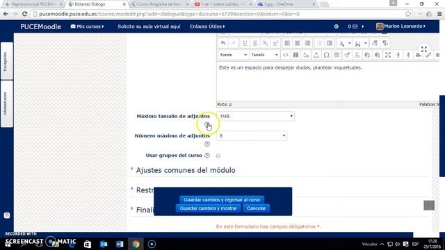 Actividad Diálogo de Moodle смотреть онлайн