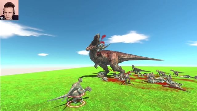 37 Велоцираптор Vs TRex  | Кто победит? Animal Revolt Battle Simulator