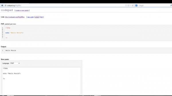 How to use Codepad IDE Online to Execute Code