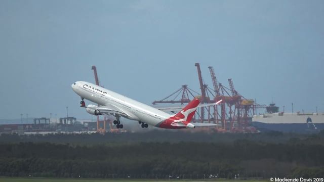 Brisbane Airport Plane Spotting 2019 | Compilation (Part 2) | International Departures смотреть онлайн