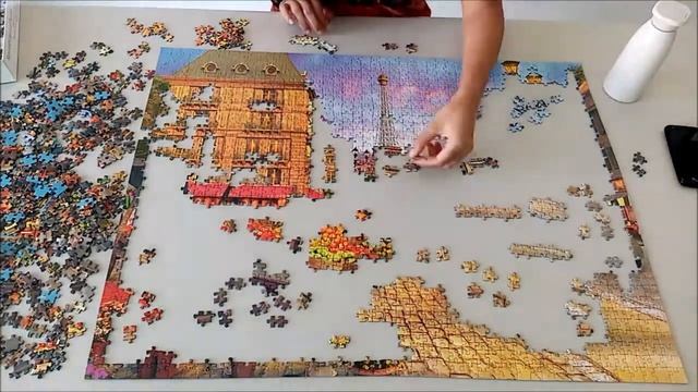 Rompecabezas Ravensburger Vintage París 1500 piezas (jigsaw puzzle TIMELAPSE) смотреть онлайн