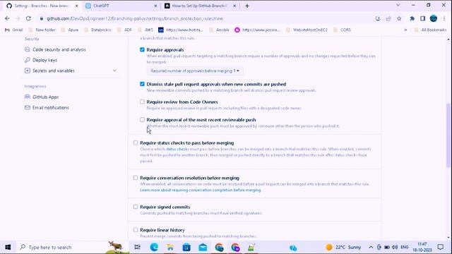 How to Set Branch Protection Rules in Github repo смотреть онлайн