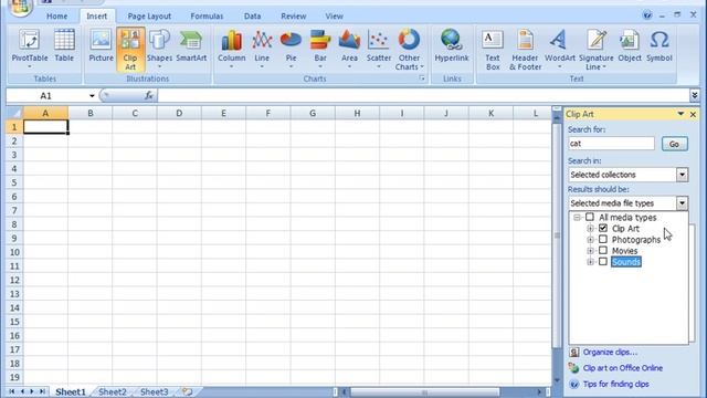 Microsoft Excel 2010 & 2007 Training Tutorial - The ClipArt Command смотреть онлайн