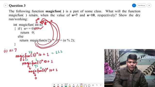 Output Questions based on Recursion | Very Important | ISC Computer Class 11, 12 смотреть онлайн
