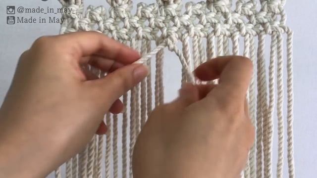 DIY Macrame Wall hanging #8 / 마크라메 월행잉 #8 смотреть онлайн