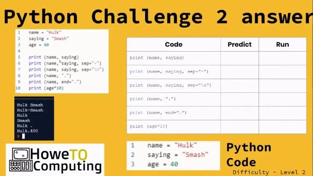 Python challenges level 2 challenge 2 смотреть онлайн
