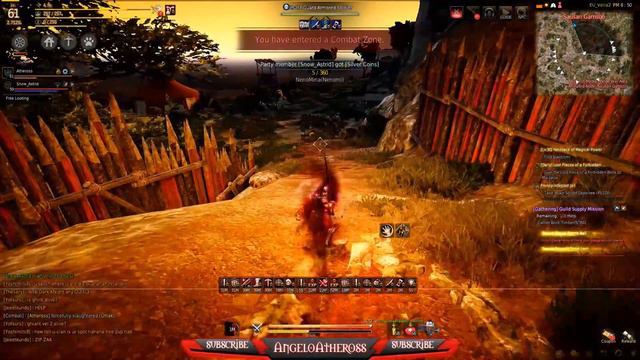 Black Desert Warrior  Vs Wizard X2 LvL 61-60 [BDO PVP] 2K HD