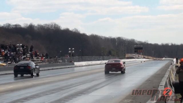 Lexus SC300 vs Ford Mustang @ Cecil County Dragway смотреть онлайн
