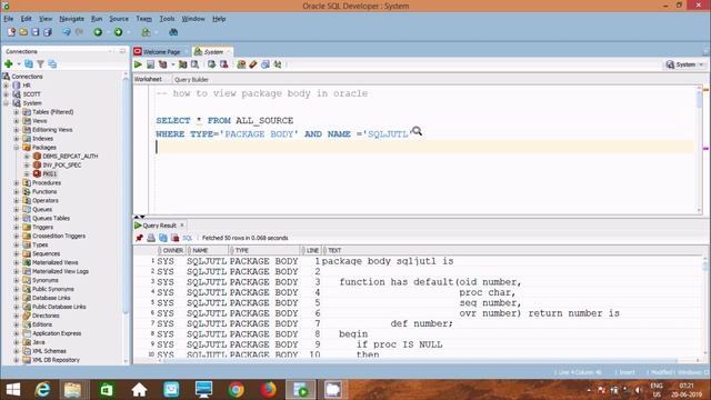 How to Display Package Body in Oracle Database смотреть онлайн