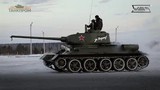 Танк Т-34 празднует юбилей. Танк 1945 года продемонстрировал свои ходовые возможности. 19.12.2019 смотреть онлайн
