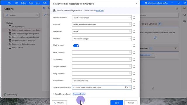 Lesson 6 - Save all your outlook attachments files and emails to Excel Using PAD смотреть онлайн