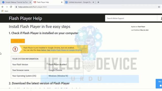 How to check Adobe flash player version in Browser смотреть онлайн