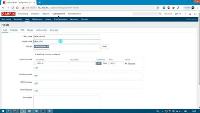 Langkah menambahkan host Di Zabbix смотреть онлайн
