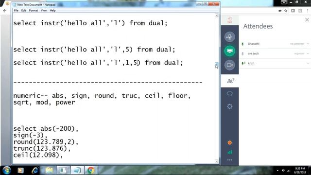 Oracle Training June 2017 06 28 Day 6 смотреть онлайн