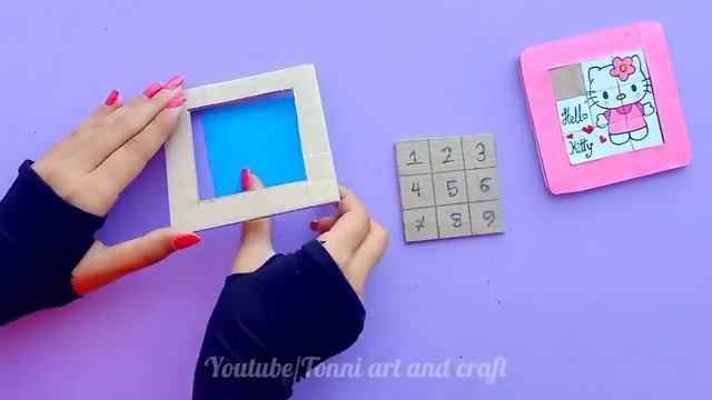 How to make a puzzle game from card board /paper puzzle game project /paper game project/Craft vide смотреть онлайн