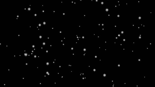 ✿Футаж Снег бесплатно (снежинками) смотреть онлайн