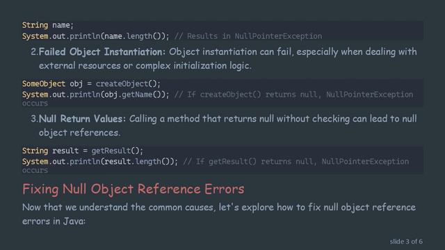 Troubleshooting Null Object Reference in Java смотреть онлайн