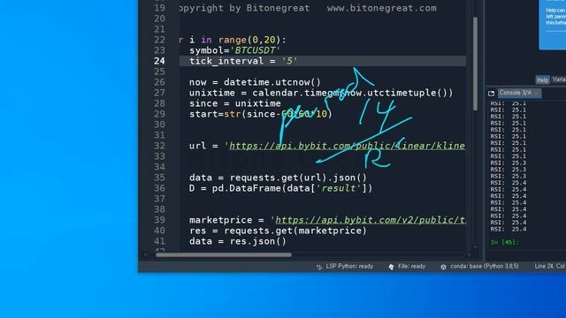[Bybit Exchange][Python API] How to make Telegram RSI Signal Bot (Relative Strength Index) смотреть онлайн