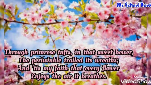 🌼Lines Written in Early Spring || By- William Wordsworth || #recitation #spring смотреть онлайн