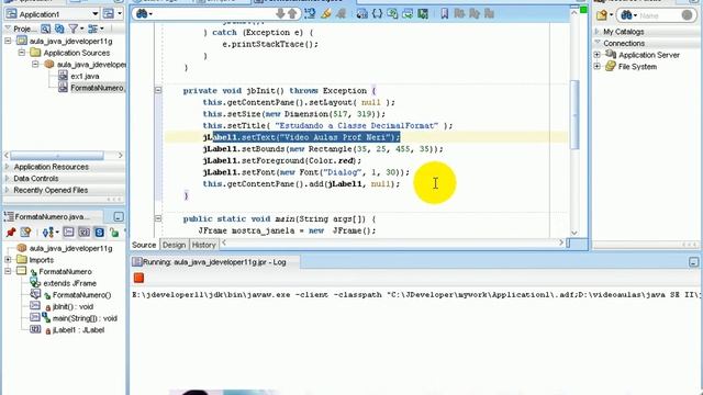 Aula 1616 java - JDeveloper11G método principal e execução смотреть онлайн