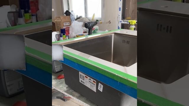 Столешница из керамогранита с мойкой лпя кухни смотреть онлайн