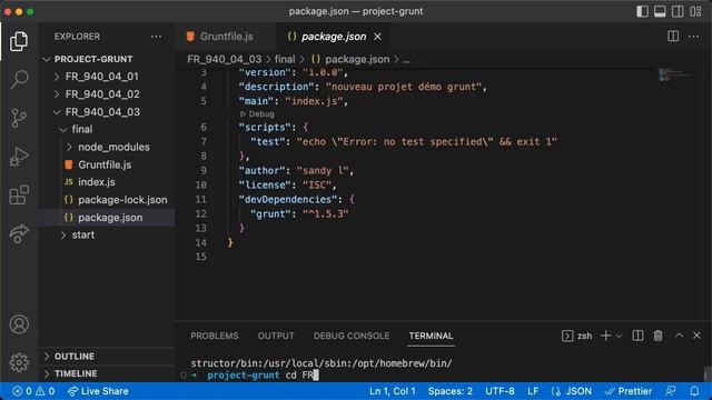 Formation Accélérer le Développement Web : Compiler la syntaxe Sass : Créer une Task - Vidéo Tuto смотреть онлайн