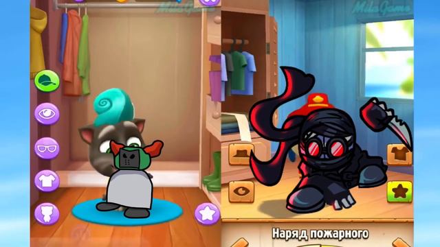 Трики и Хэнк Пожарные 🧑🚒 в Мой Говорящий Хэнк