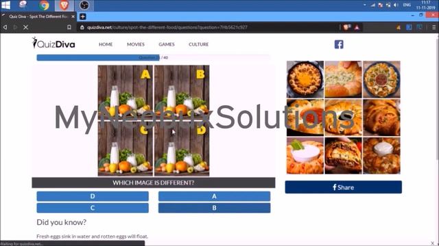 Quiz Diva Food Difference | Quiz Diva Spot The Different Food Quiz Answers 40 Questions