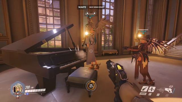 Overwatch Mercy playing the Doki Doki Soundtrack on piano смотреть онлайн