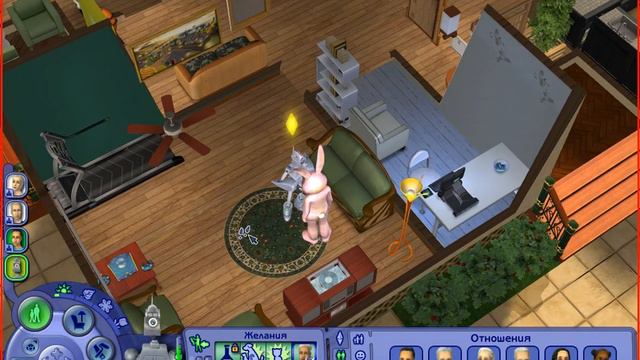 Симс 2 как живут роботы. Немного о зайце для общения. смотреть онлайн