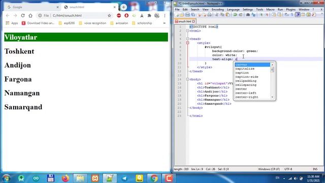 HTML 13-video dars (Class va ID attributelaridan foydalash, ularni farqi) Urobot смотреть онлайн