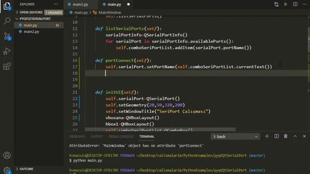 Pyqt 5 Dersleri 11: python Seri port veri gönderme alma (QtSerialport) смотреть онлайн