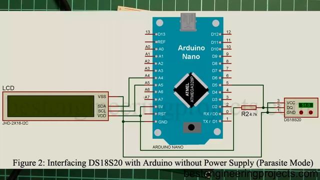Interfacing DS18B20 Temperature Sensor with Arduino смотреть онлайн