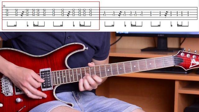 Как играть кис-кис - Молчи на электрогитаре + Табы. Разбор партии гитары (видео урок cover) с Табам смотреть онлайн