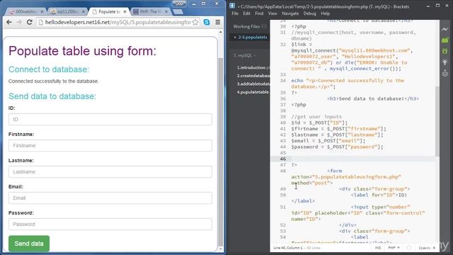 9 Activity Populate Database once the user submits a form смотреть онлайн