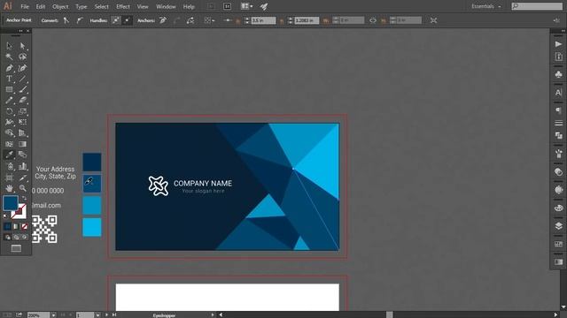 How to Create Business Card in Adobe Illustrator смотреть онлайн