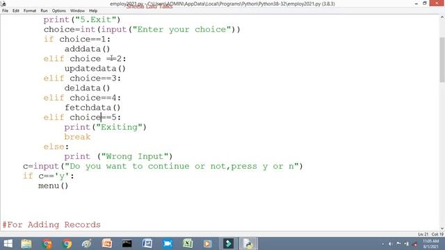 Employment Management System || Project using Python&MySql || Informatics Practices&Computer Scienc смотреть онлайн