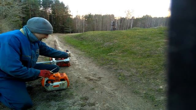 Stihl FS 550 after rebuild fine tune смотреть онлайн