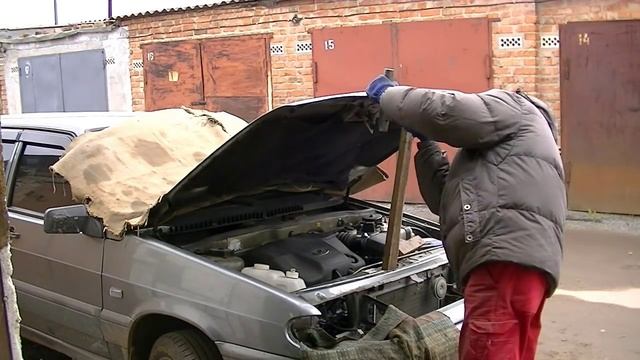 ВАЗОТАЗ . Рихтовка капота. Кузовной ремонт. смотреть онлайн