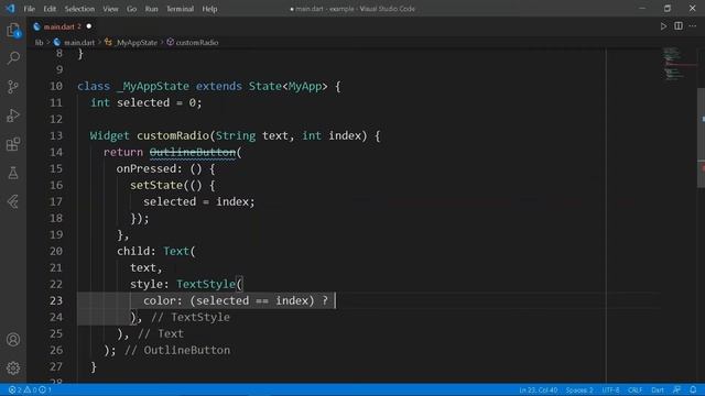 CUSTOMIZED RADIOBUTTON IN FLUTTER APP || JOOKATE'S FLUTTER смотреть онлайн