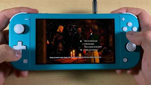 The Witcher 3: Wild Hunt - Complete Edition • Nintendo Switch Lite Gameplay