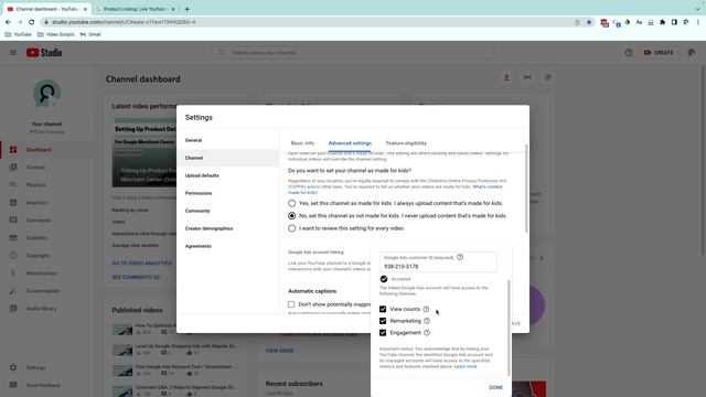How to Link Your YouTube Channel to Your Google Ads Account in Less Than 2 Minutes смотреть онлайн