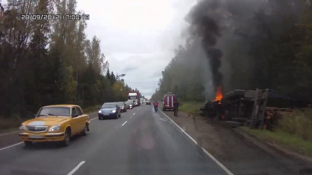 Q2 пожар на дороге смотреть онлайн