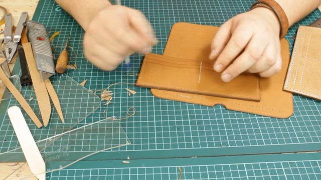 Кошелек клатч с круговой молнией своими руками. КОНКУРС. Leather zip wallet Hand Made смотреть онлайн