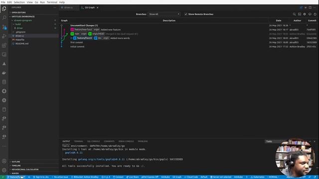 Git Source Control Integrated With VS Code смотреть онлайн