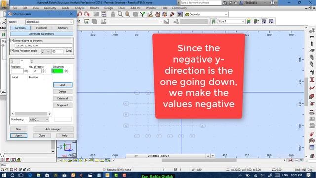 Lesson#2: Defining Axes and different types of Grids in Autodesk Robot смотреть онлайн