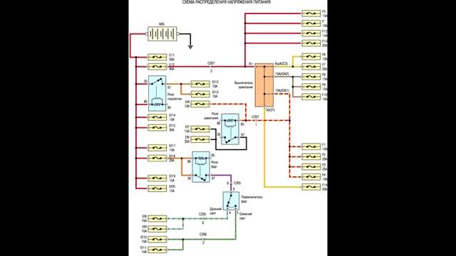 Daewoo Matiz - Электросхемы смотреть онлайн